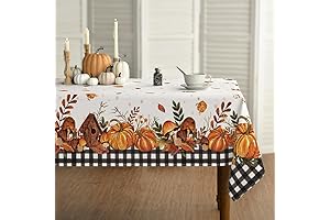 Horaldaily Fall Thanksgiving 60x84 Inch Rectangular Tablecloth
