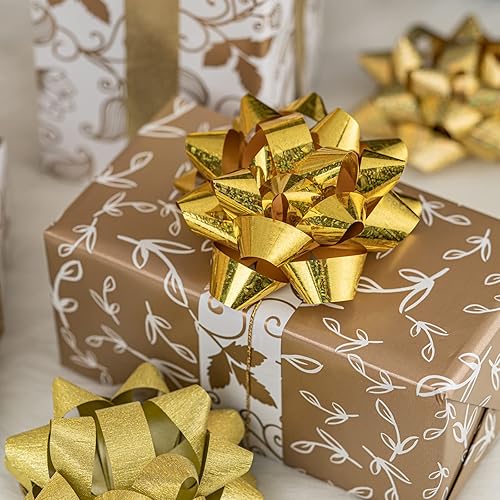 Vista 71 de WRAPAHOLIC Surtido de lazos de regalo azules (24 lazos) para cumpleaños, bodas, Navidad, baby shower, despedidas de soltera