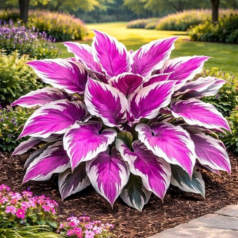 Grand Hosta Bulbs UK, Surprisingly Growing, Hardy Perennial, Potted Plants Rhizome, Garden Viewing, Landscape Design-6 Bulbs-B