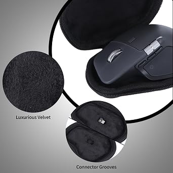 Storage Case Compatible with Logitech MX Master 4 / Master 3S / Master 3 / Master 2S Advanced Mouse (Graphite, Case for MX Master 3S)
