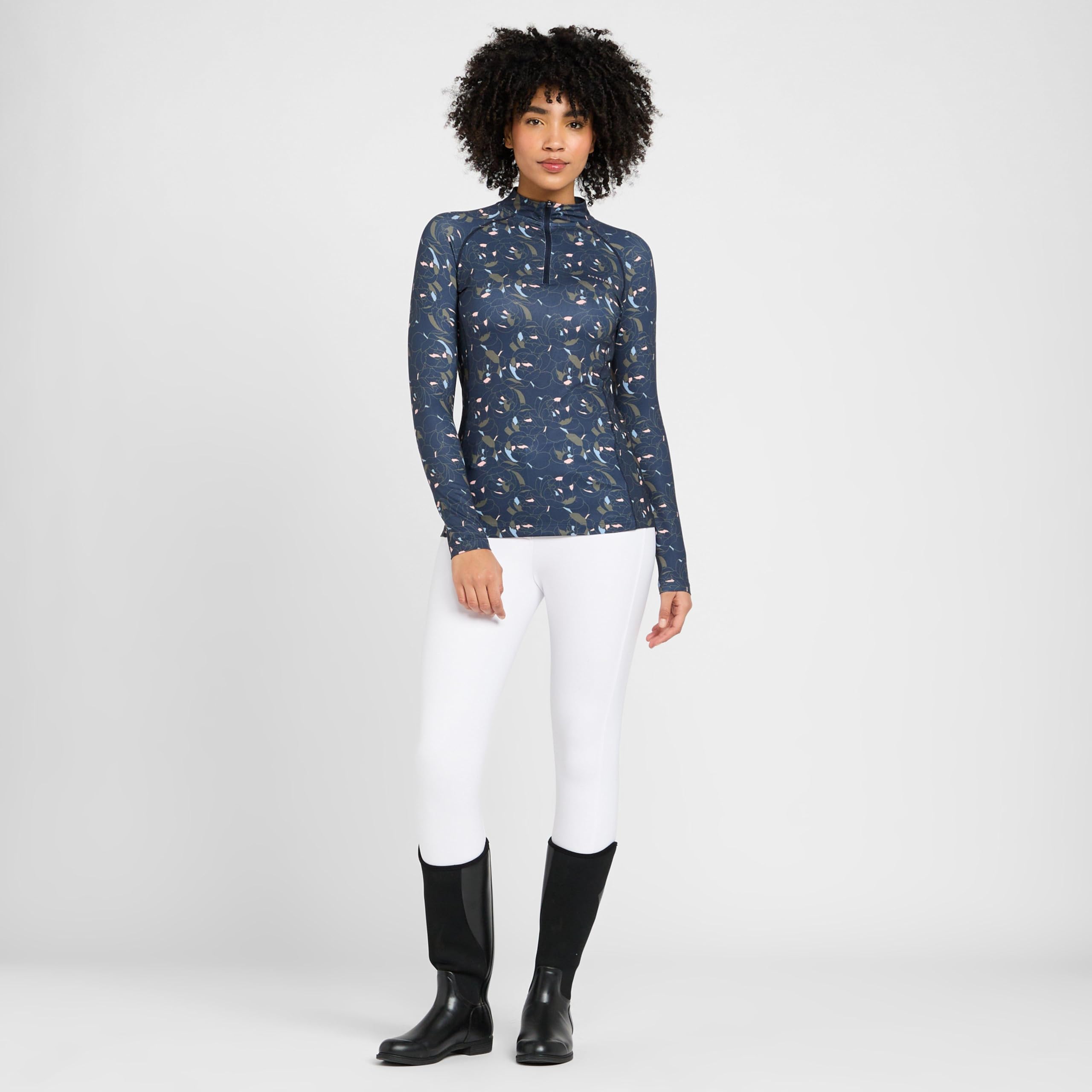 Aubrion - Pantalones para Montar Thompson para Mujer (71cm-R) (Blanco)