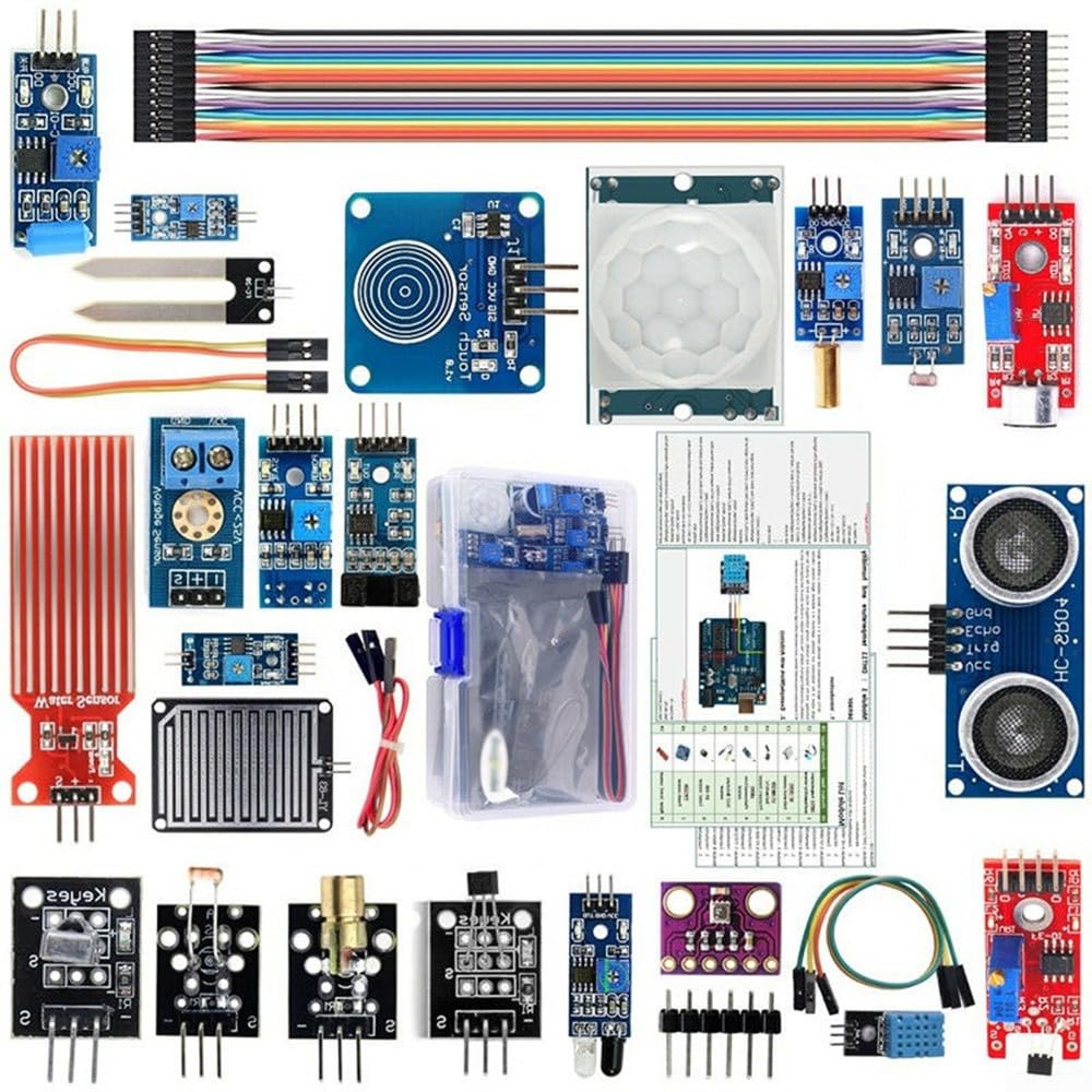 Kit modulo sensore 22 in 1 con tutorial per Arduino per Raspberry Pi dotato di sensori testati per principianti di elettronica