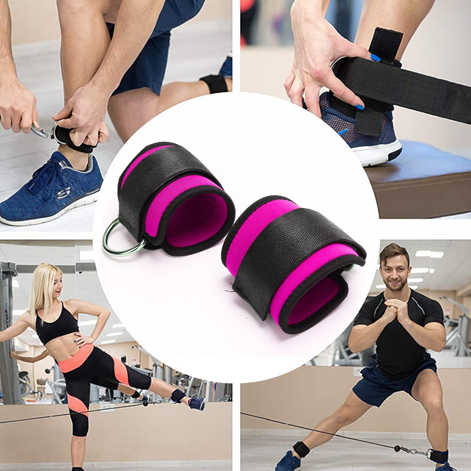 Rutina Tobilleras Polainas Para Gluteos Poleas Gimnasio Tobilleras