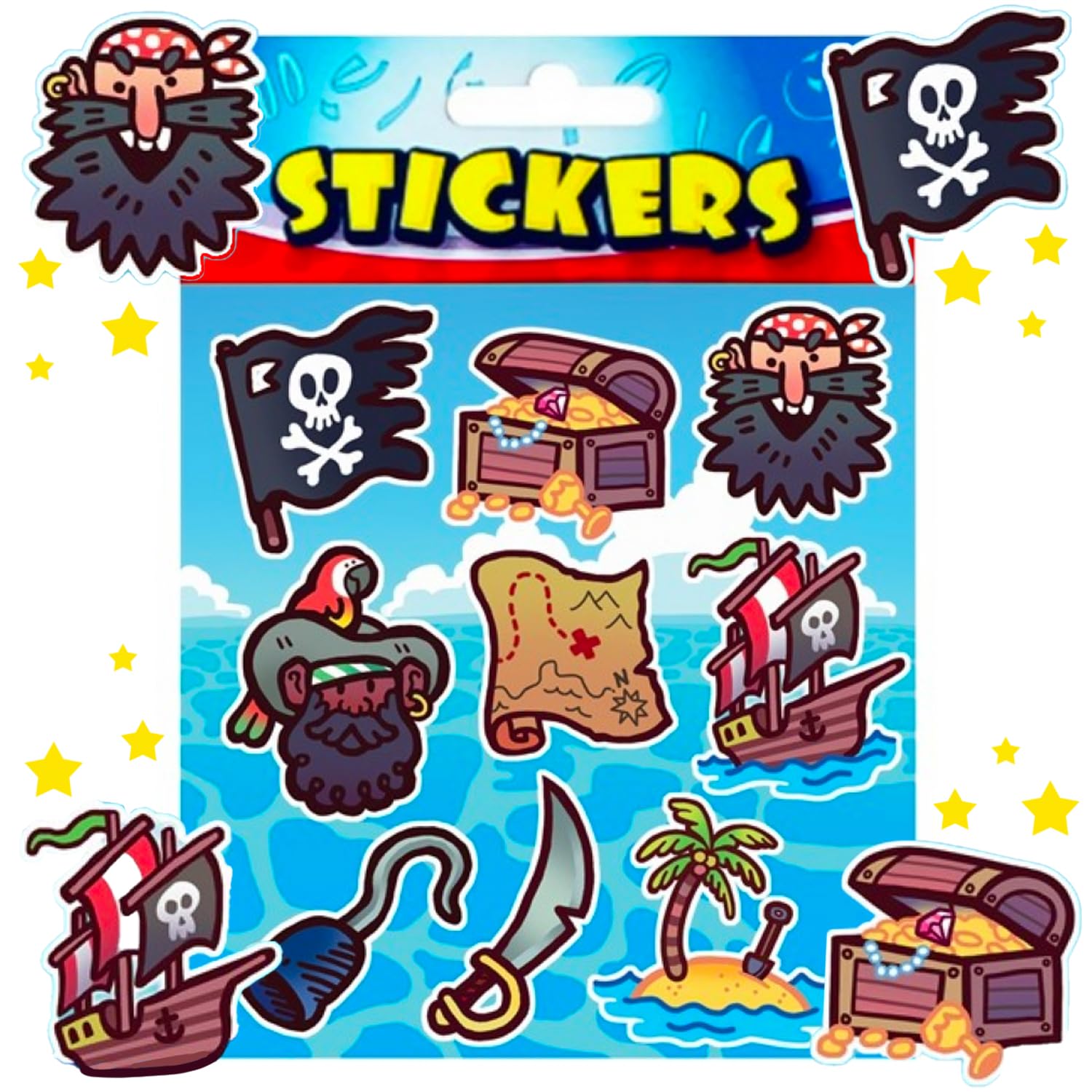 Relaxdays Pirate Coins, 144 Golden Doubloon Toys, Pretend Money for