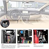Vista 6 de Kit de cableado de radar, kit de cableado de cable directo para Escort Valentine One Uniden Beltronics Cobr Detector de radar conexión rápida Plug