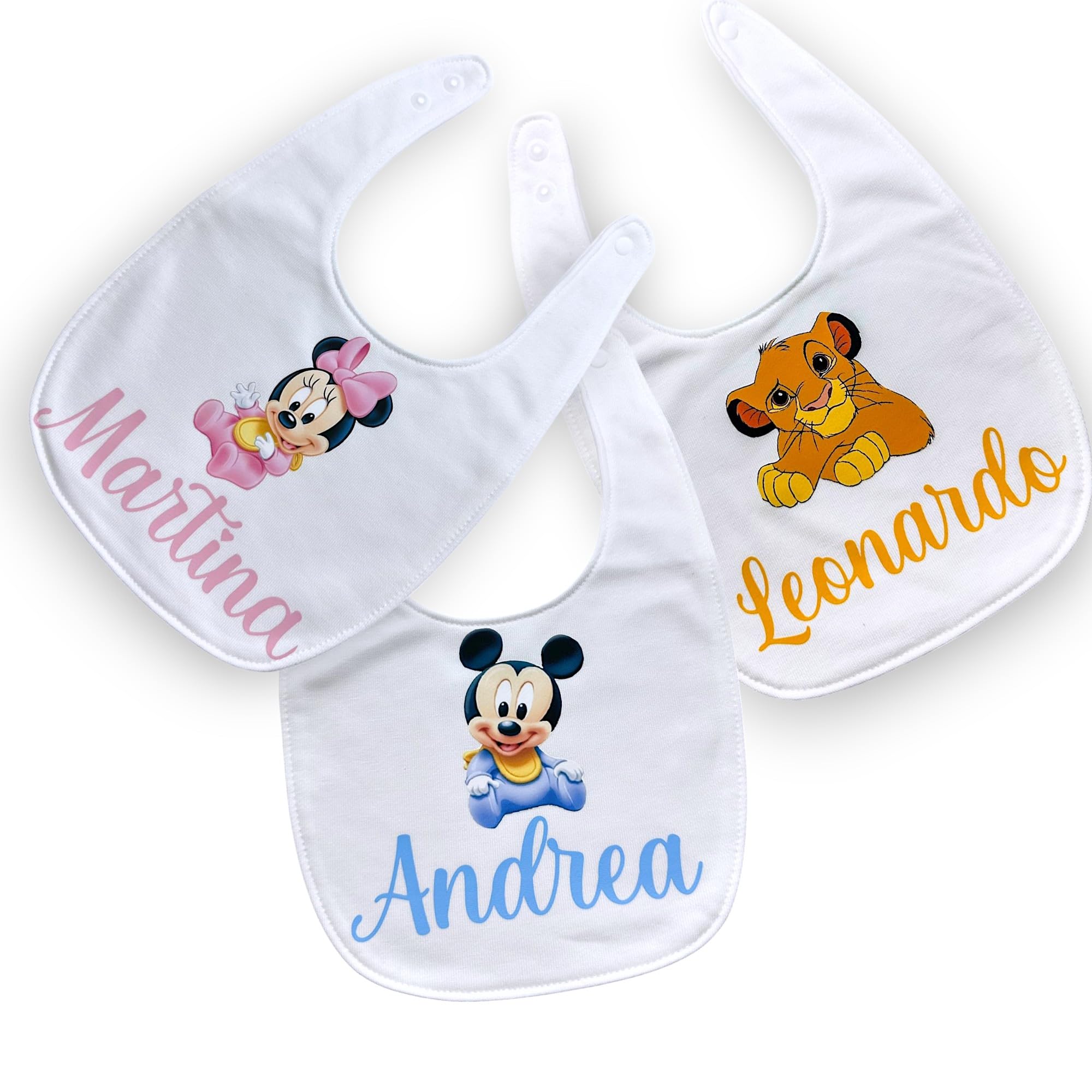 Personalised Dummy Chain with Name for Newborns, Universal Dummy Clip, Newborn Gift Idea (Mickey) - 5