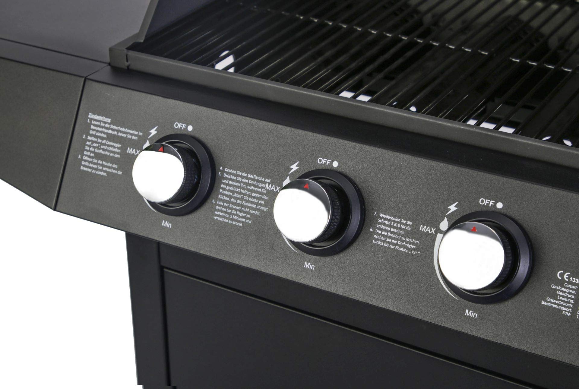 El Fuego grill gazowy z 3 palnikami BBQ