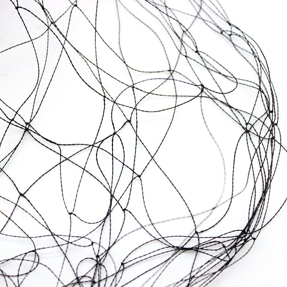 100 x 50 FT Black Bird Netting, 5X5cm Square Mesh Size Anti Bird Netting Nylon Garden Netting Garden Fruit Protective Net Against Birds, Deer and Other Animals