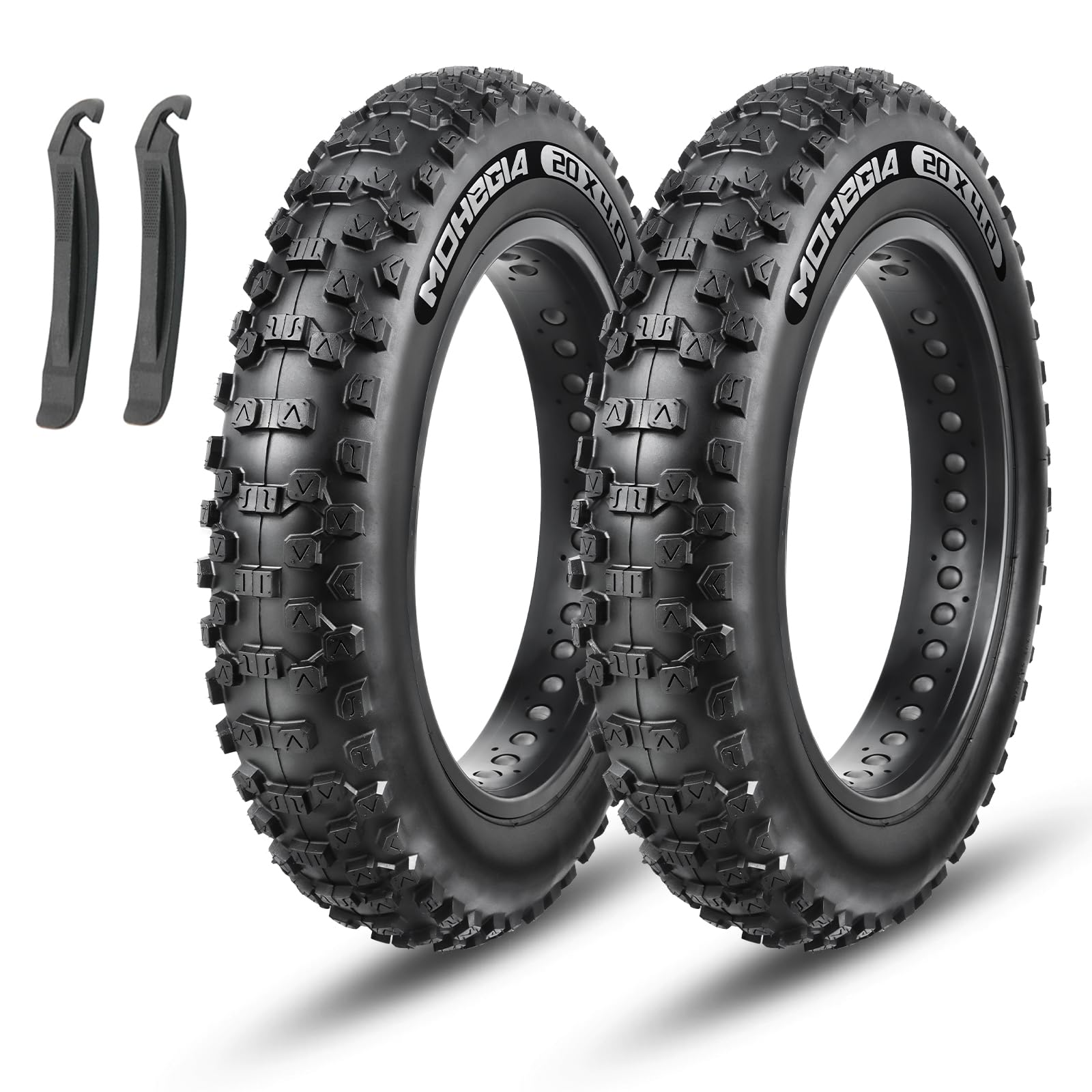MOHEGIA Ebike Fat Tire: 20x4.0/26x4.0 Inch E-Bike Mountain Bicycle Tire Replacement,High-Performance and All-Terrain Folding Electric MTB Tire with Offroad or Trail Riding