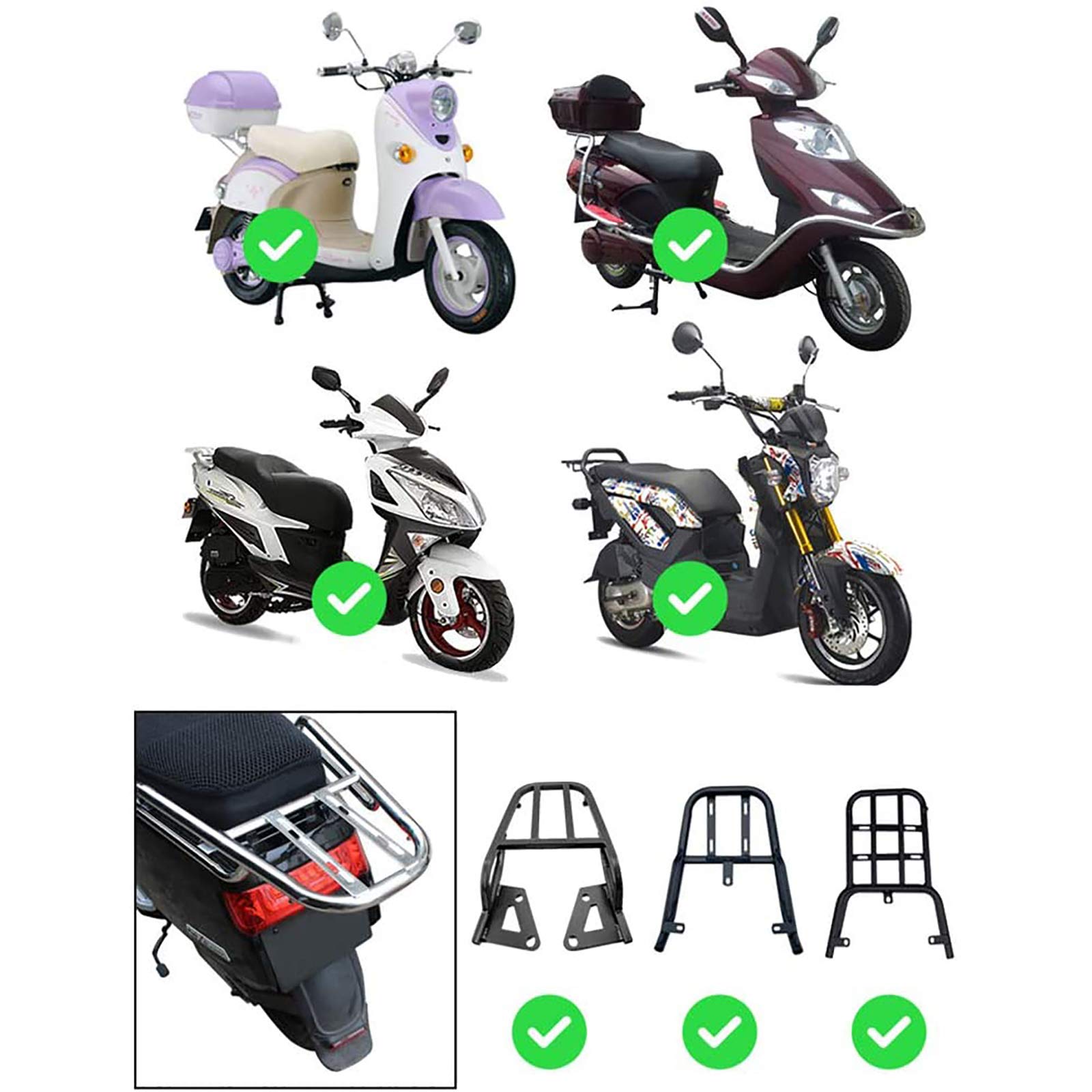 Uniwersalne tylne pudełko na wycieczkę motocykla, skuter mocny trwały bagaż schowek na bagaż, pudełko do przechowywania kasku i okucia - 30 l