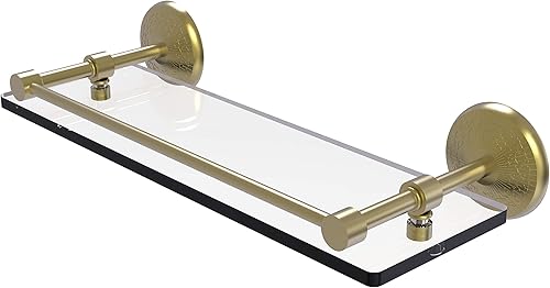 Miniatura 6 de Allied Brass MC-122-GAL-PC Mc - Estante de vidrio templado Monte Carlo de 1 galón (22 pulgadas), cromo pulido