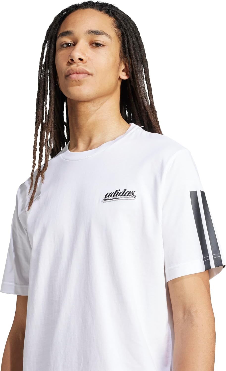 تي شيرت بطباعة عبارة ورسومات ملونة للرجال من اديداس 2026 - view 6
