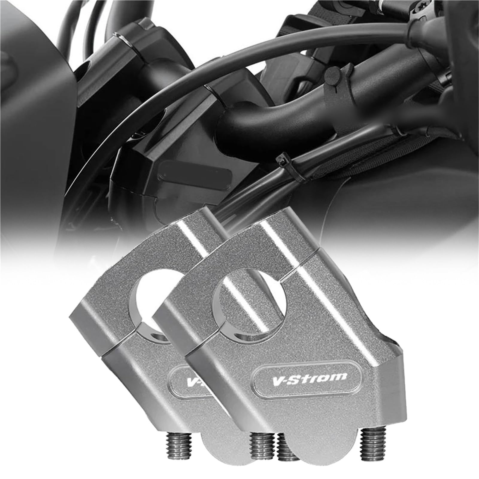 Per Suzuki VSTROM 650 1000 1050 1050XT V-STROM 250 DL250 DL650 DL1000 Riser Manubrio Motocross Morsetto Di Montaggio Per Fossa