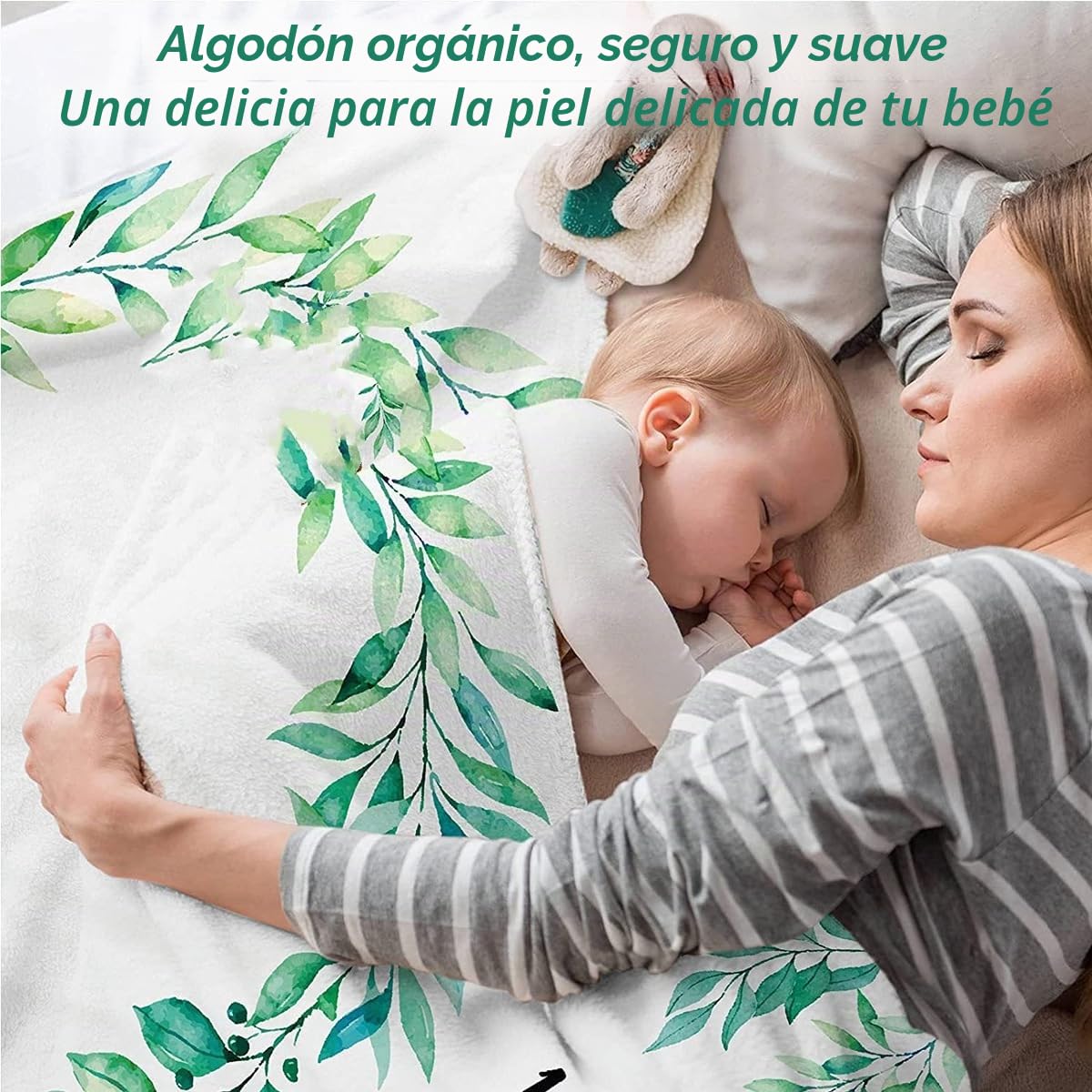 Tokaneit Manta de Forro Polar mensual para Niños, Bebé Hitos Mensuales, Fotografía Bebé, Recién Nacido Regalo Personalizado De Nacimiento para Nuevas Mamás, 150 x 100 cm