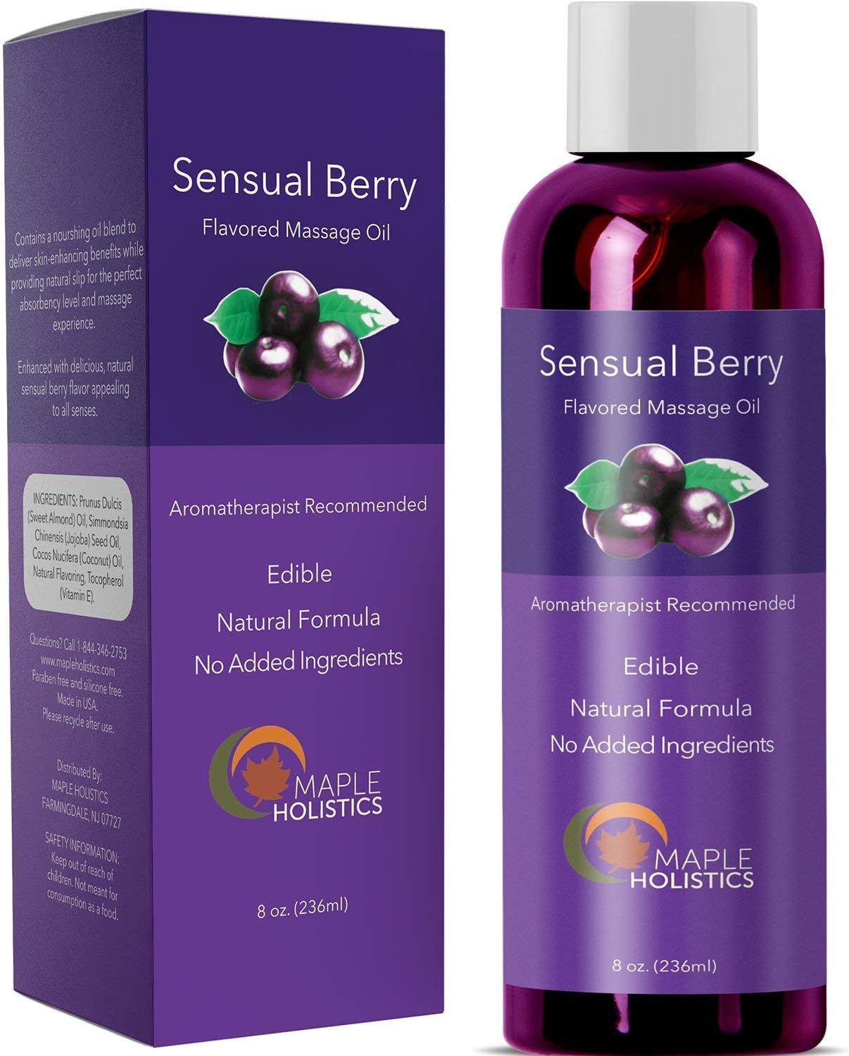 Sensual Edible Massage Oil Natural Aphrodisiac Aromatherapy for Relaxation and Tranquility with Jojoba Sweet Almond and Calming Lavender Therapeutic Erotic Deep Tissue Body Oil Vitamin E Moisturizer