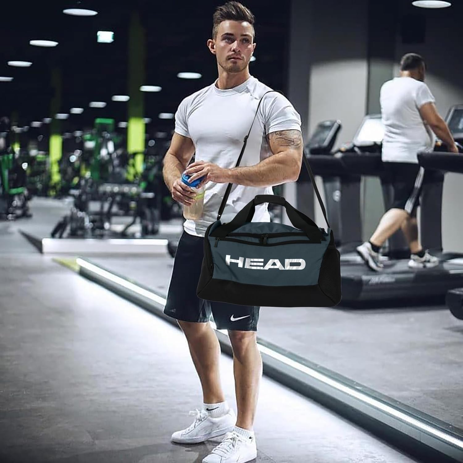 HEAD 45L Waterproof Tennis Duffel Bag for Men, Large Capacity Sports Gym Bags with Shoes Compartment& Wet Pocket, Lightweight Crossbody Duffle Bag for Workout/Fitness/Weekender/Overnight - Image 2