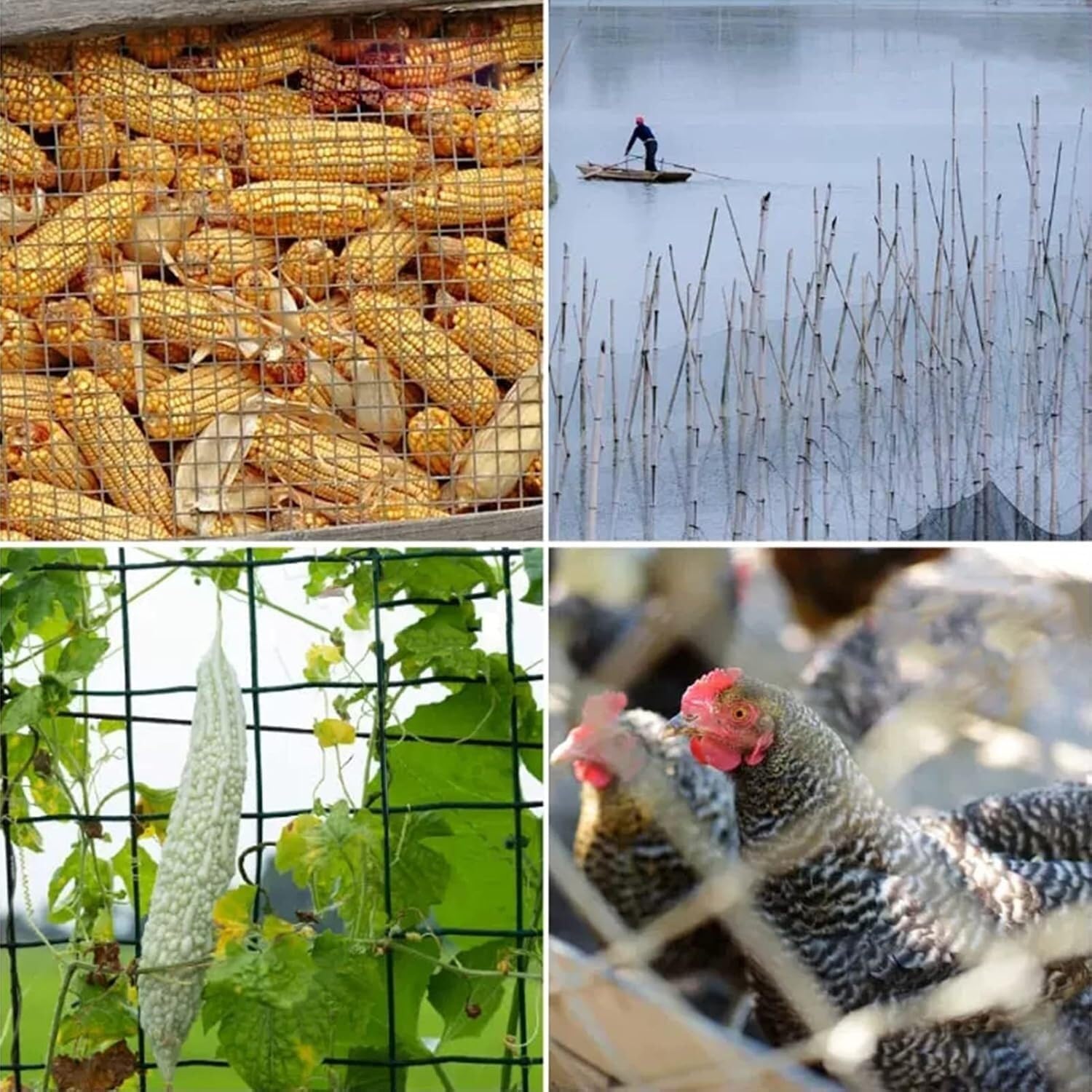 TIST Heavy Duty Garden Mesh Reusable Plastic Mesh Fence Animal Barriers Rabbits Goats Deer Flexible Security Building Privacy Screens(1.3x50m/4.26x164ft)