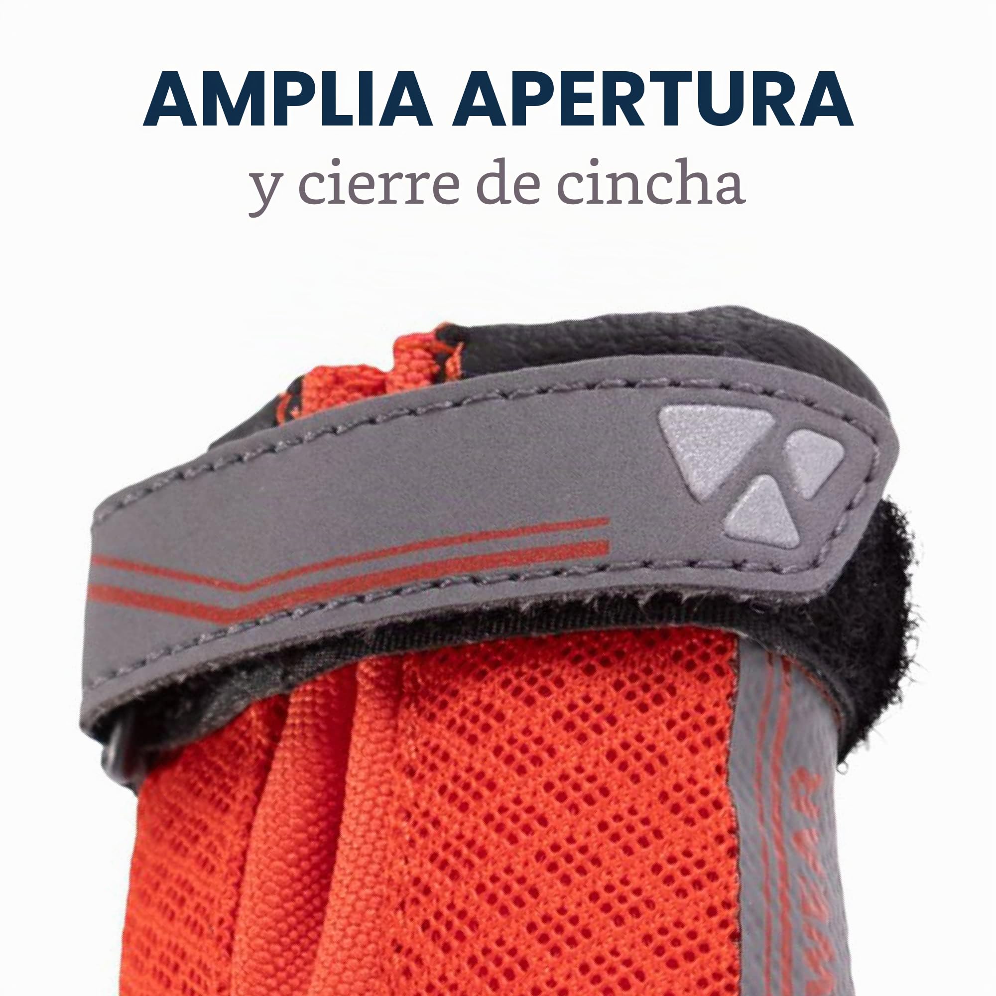 RUFFWEAR Juego de 2 Botas para Perros, Grip Trex, Botines de Senderismo cómodos con protección Antideslizante para Mascotas, Ligeros, Juegos acuáticos para Perros, zumaque Rojo, 3.25 Pulgadas