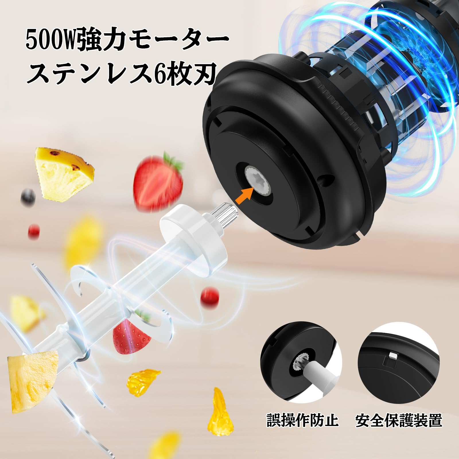 Amazon | フードプロセッサー HOVOBO 500Wハイパワー フード