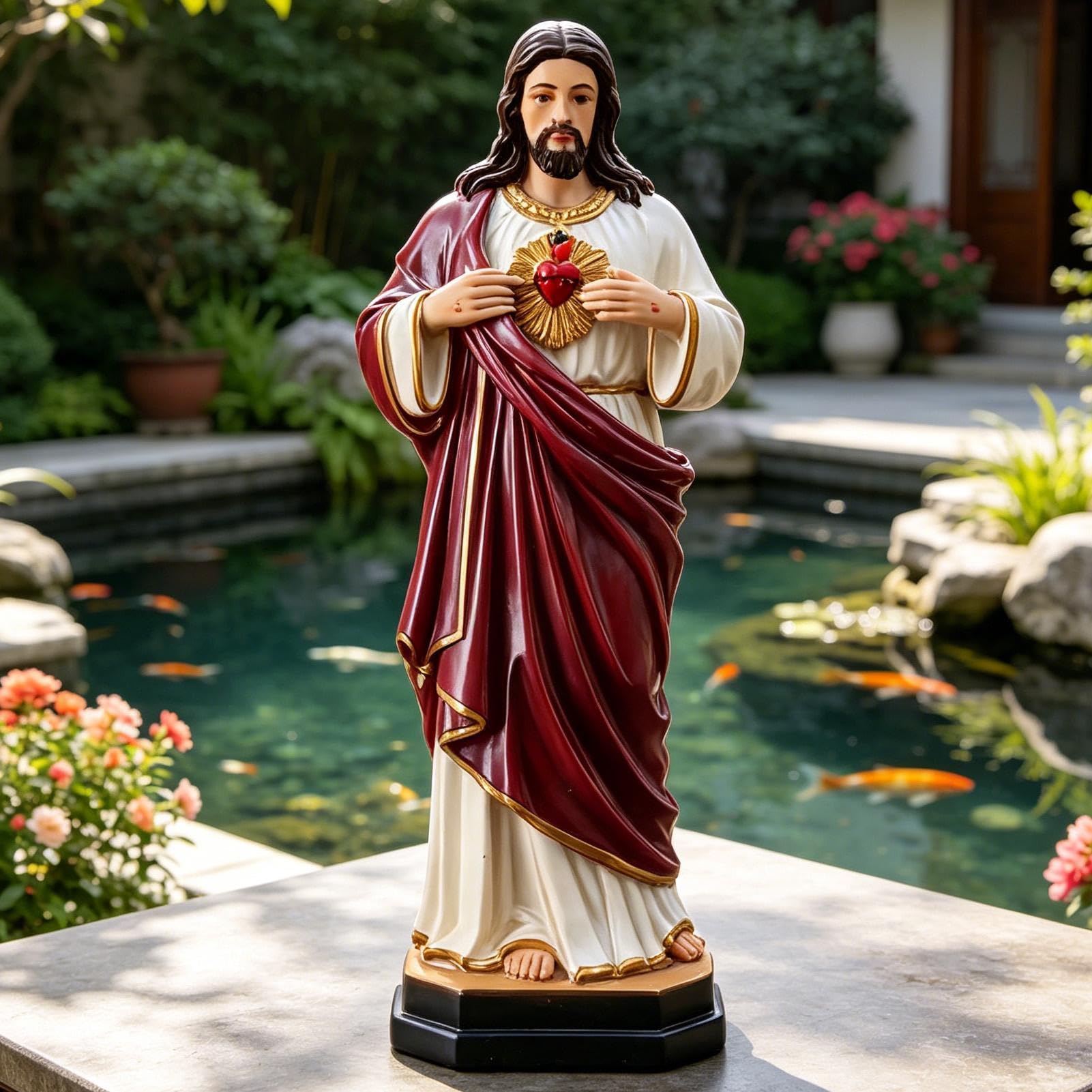 Statua Jezusa Chrystusa Religijne Sakralne Figurki Z Żywicy