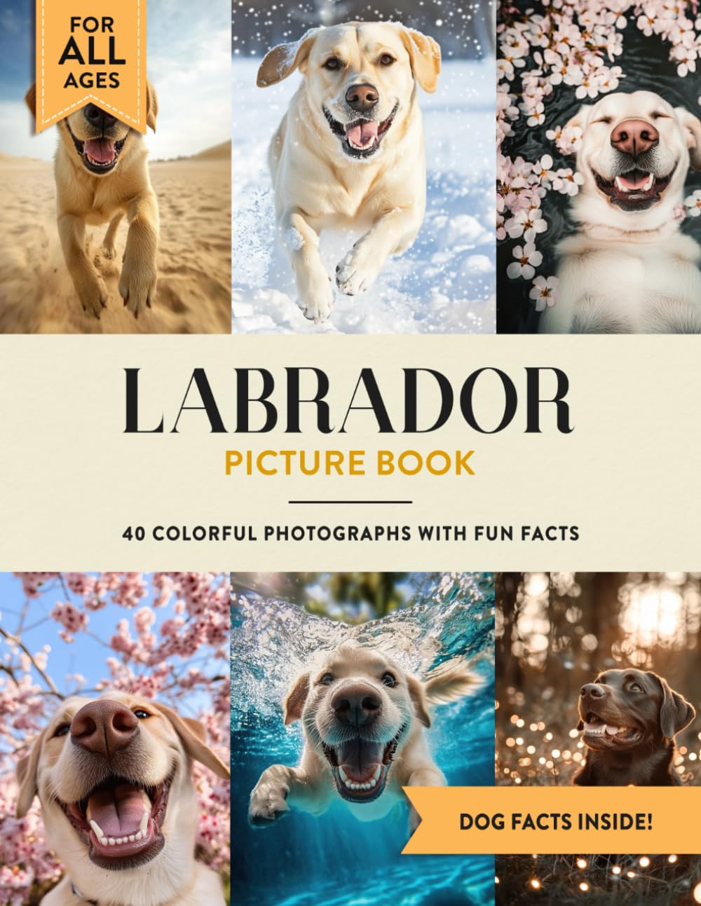 Labrador Picture Book: 40 Colorful Photographs with Fun Dog Facts for Kids & Adults