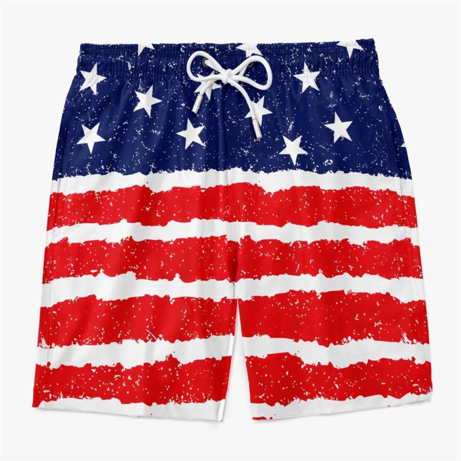 CHUNOTU Swimming Shorts Men 2026 Funny Flag Hairy Big Booty Swim Trunks, A01-red, 4XL - Image 3