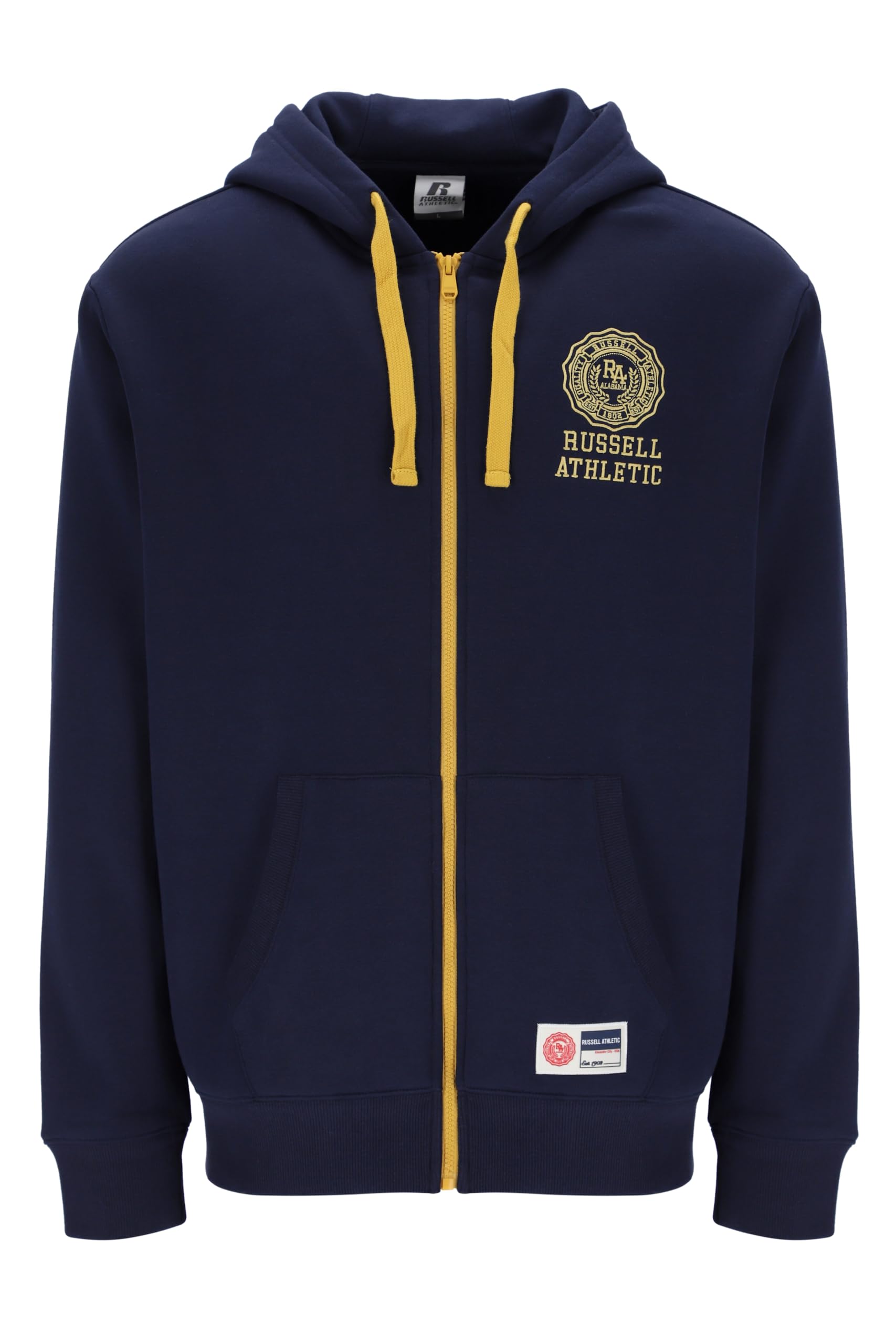 Russell Athletic Mens Ath-zip Through Hoody Nuring Tunic, Marine, L EU