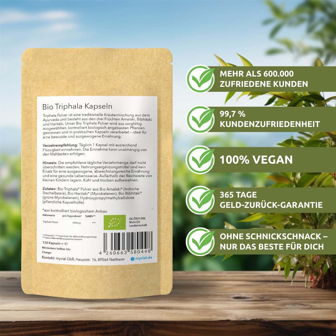 myvial® Gélules bio Triphala