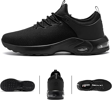 LARNMERN Steel Toe Waterproof Air Shoes Men Slip On Work Sneakers Comfortable Lightweight Construction Shoe