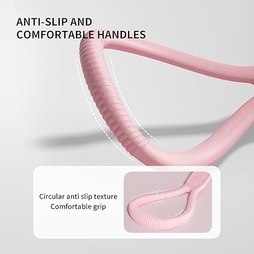 Miniatura 4 de PROIRON Figura 8 bandas de resistencia con asas de 152535 libras, bandas elásticas para yoga, brazo, pecho y hombro, banda de resistencia de 8