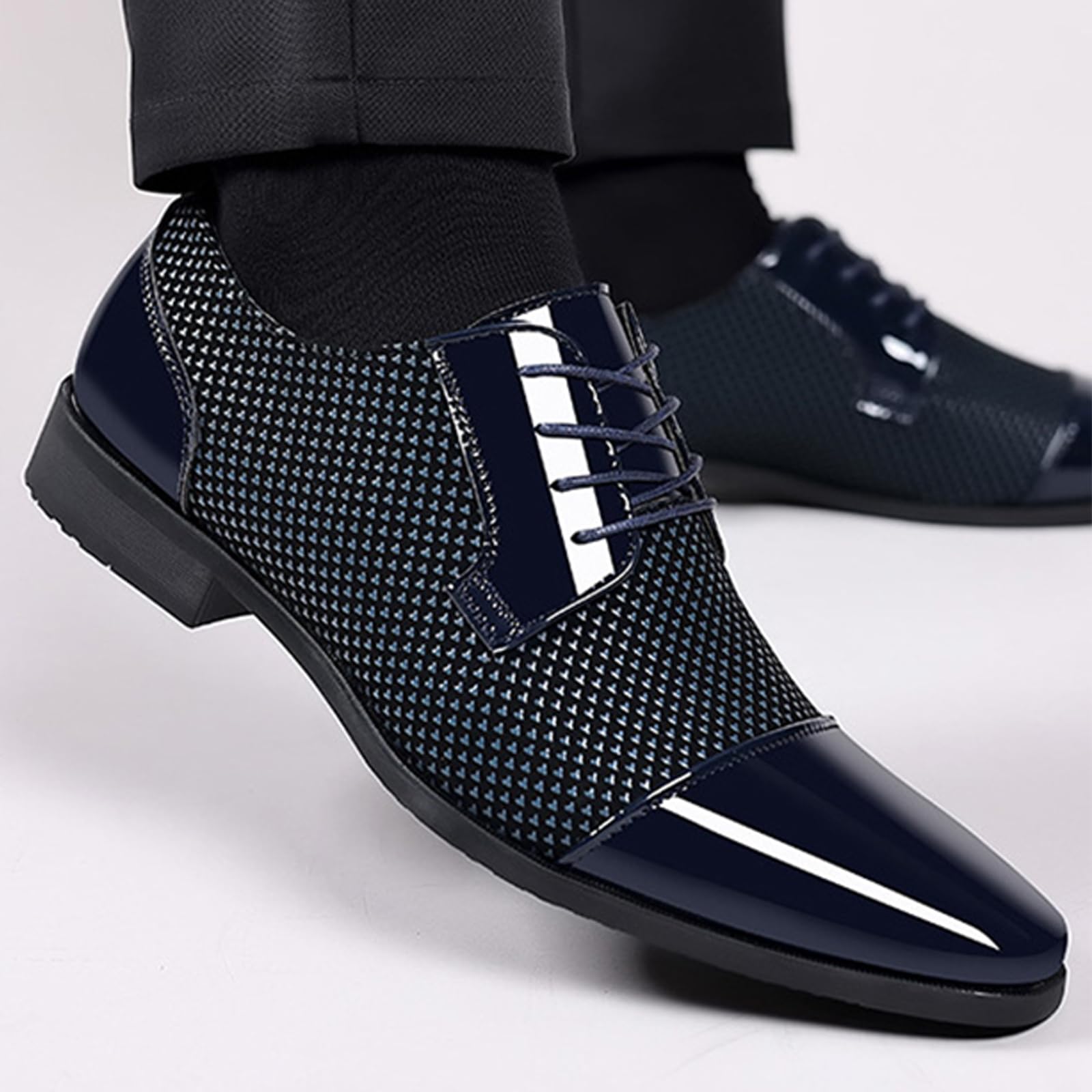 Scarpe Oxford da Uomo Eleganti in Pelle Scarpe Business Classiche Stringate