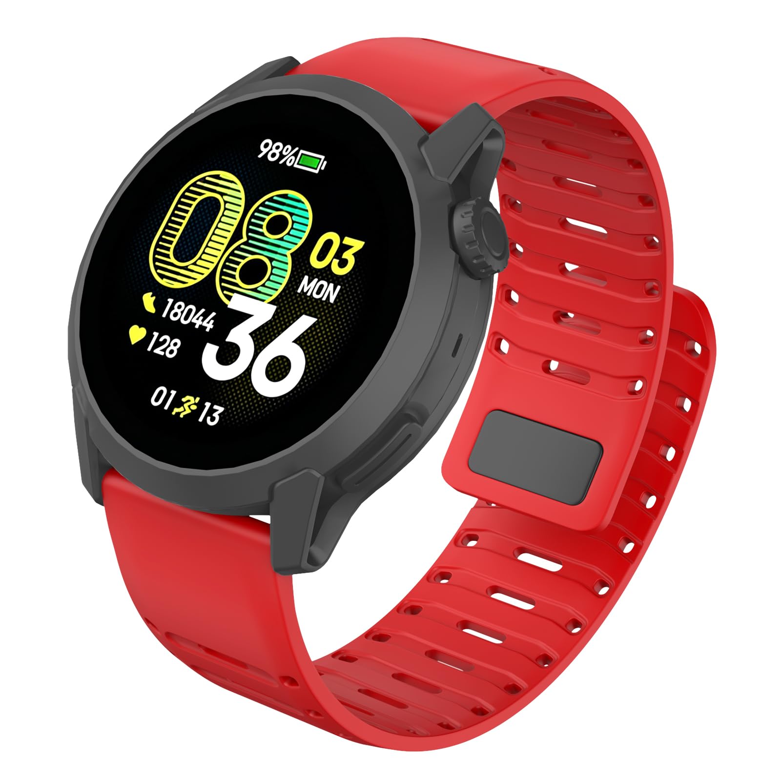 MYSNBKN 22 mm Magnetic Watch Starp for Amazfit Active Max/Coros Pace 4/Pace 3/Apex 46 mm/Apex 2 Pro/Apex Pro, Replacement Strap Soft Silicone for Forerunner 570 47 mm/Forerunner 265/255