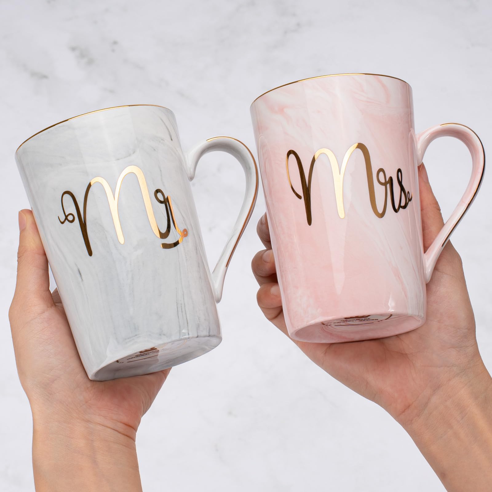 Regali di Coppia Regali Natale Matrimonio Mr e Mrs Regali di Coppia 2Pcs Tazze Coppia, Regalo Sposi,Regalo Natale Fidanzato, Regalo Natale Fidanzato, Regalo Natale Regalo Coppia, Idee Regalo Natale
