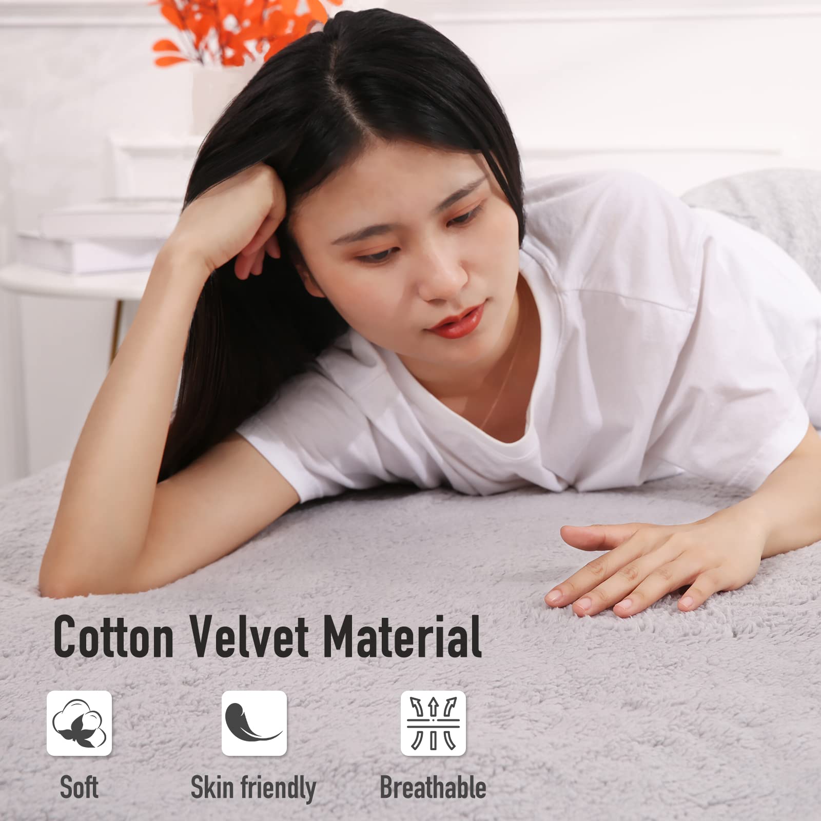 Amazon.com: Heated Mattress Pad Electric Bed Warmer Twin Size Soft Cotton  Fabric with Fast Heating, 10 Heated Levels u0026 9 Timer Auto Off Settings,  Overheat Protection Machine Washable u0026 Dry : Home