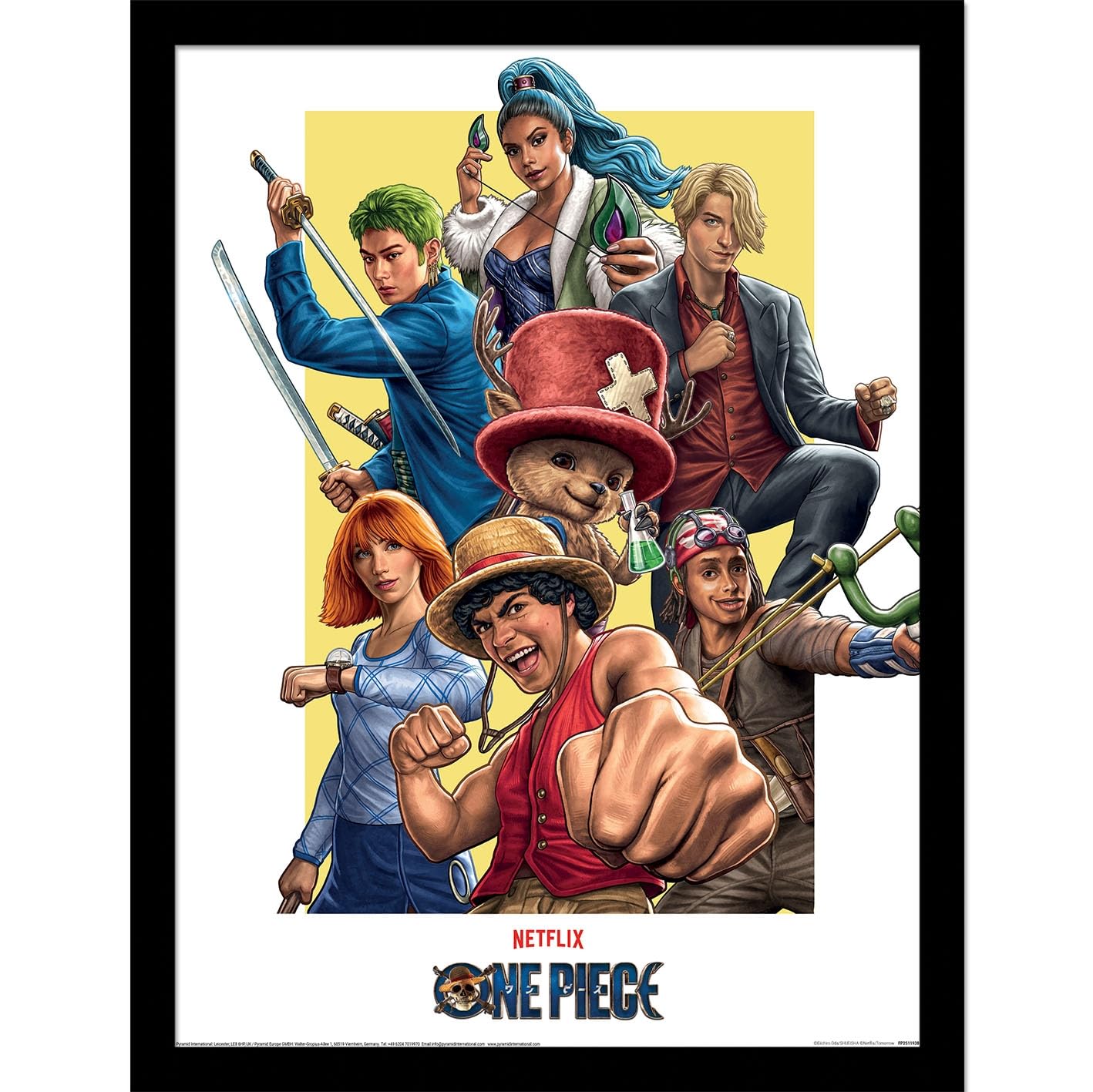 One Piece LIVE ACTION SERIES 2 (LUFFY WANTED) COLLECTOR PRINT, 40cm x 30cm Collector Print, Official Licensed Premium Wall Art for Bedroom, Office or Gaming Room