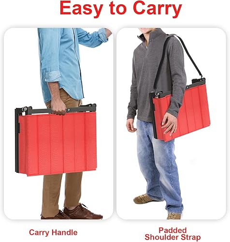 Miniatura 4 de JVIBI Asientos de estadio para gradas con soporte de espalda y cojín acolchado ancho, incluye correas de hombro asa de transporte y portavasos