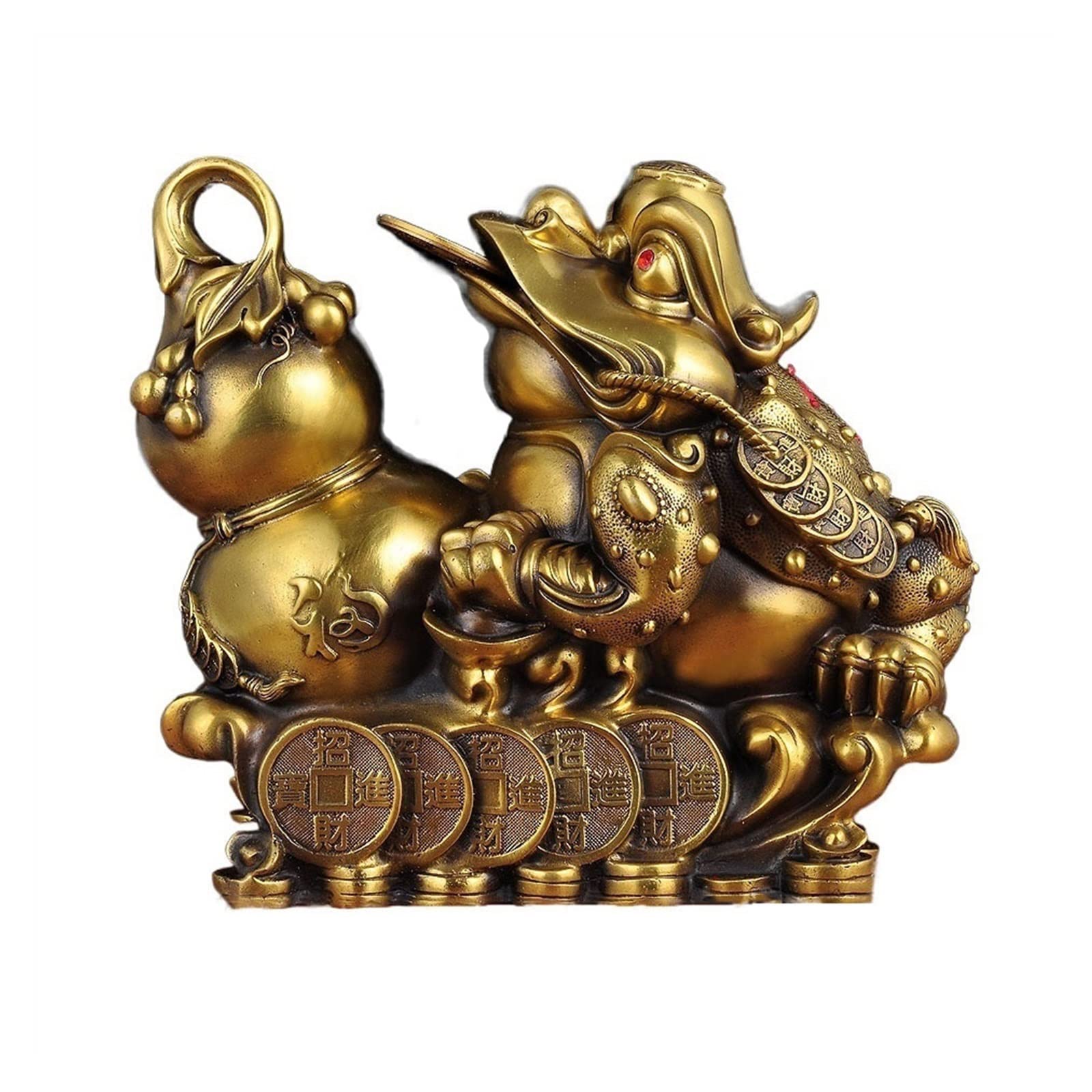 Statue di Buddha Fengshui Rospo Zucca Decorazione Casa Portico Decorazione Scultura Ricchezza Attrazione Decorazione Decorazione Feng Shui