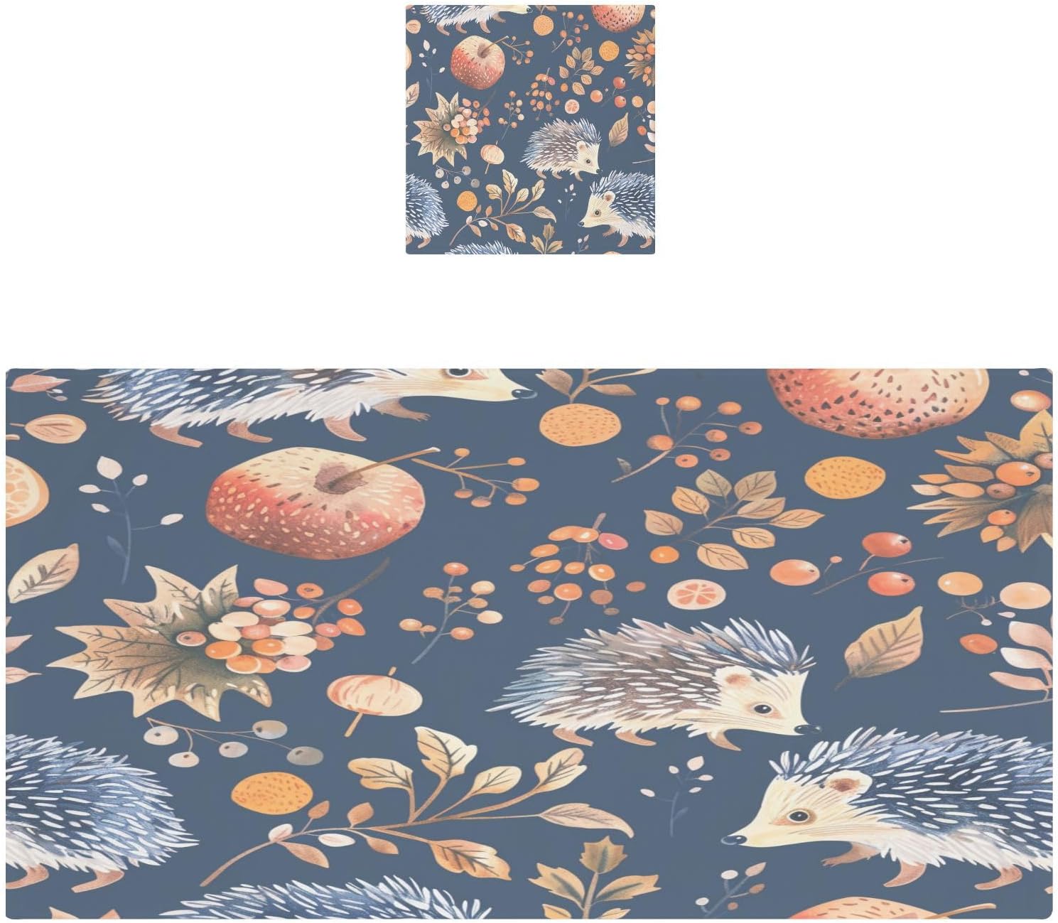 Hand Towels Premium Soft and Highly Absorbent Adorable Hedgehogs 2 Pcs Towels for Bathroom Set 100% Cotton Decorative Face Towels