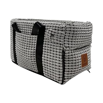 GG Enterprise Safety Dog Car Seat Basket Booster for Travel Puppy Pet Gray
