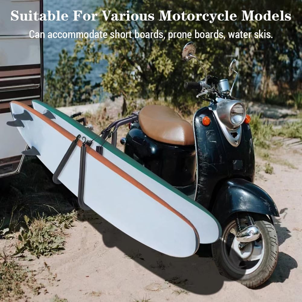Support de Planche Surf vélo Portable et Ajustable latéral pour Wakeboard en Aluminium léger antirouille Facile à Installer