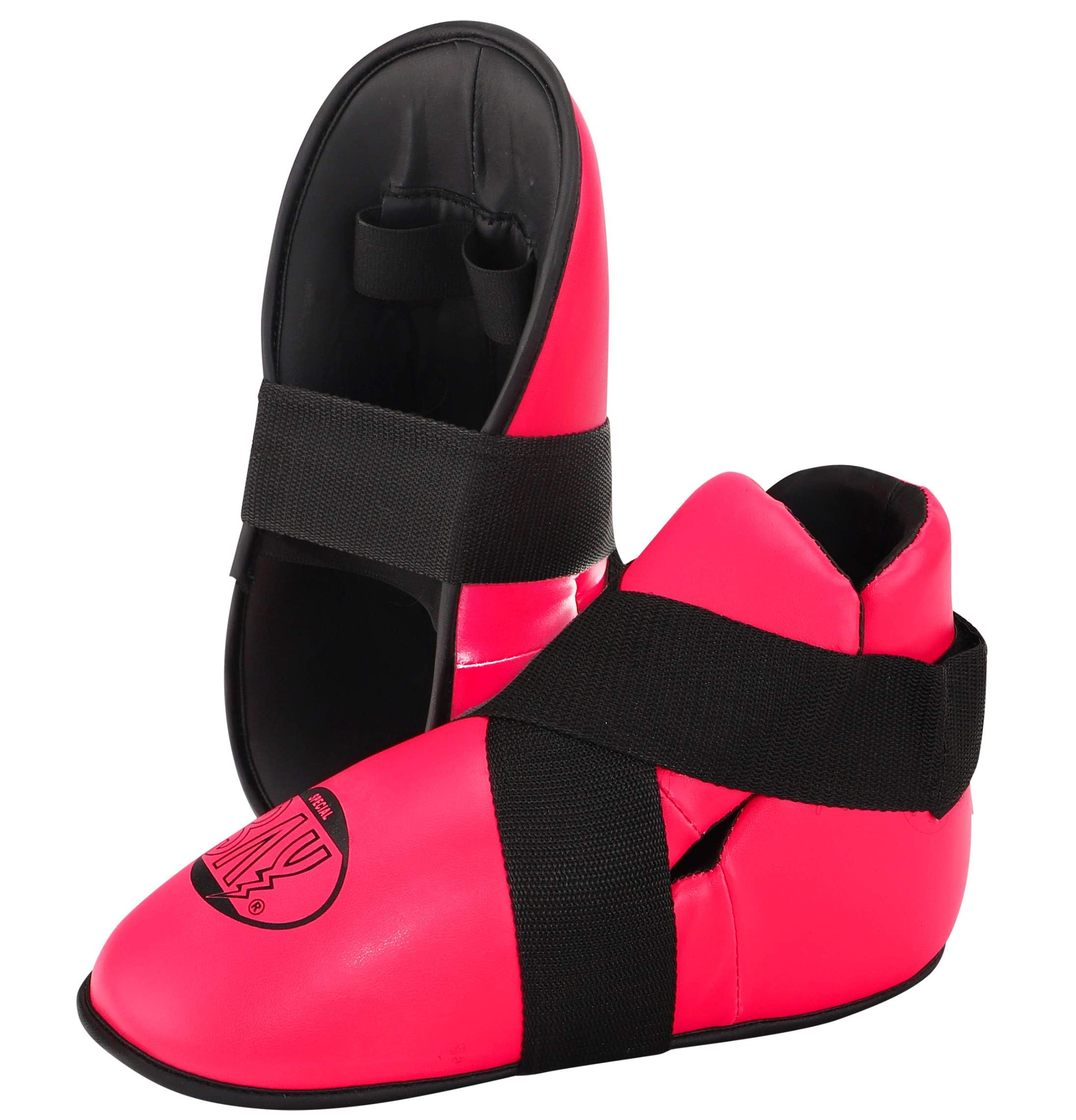 Bay SUPERKICK Fußschutz pink rosa Fußschützer Fußschoner Kickboxen Kick-Boxen Safety XS S M L XL XXL
