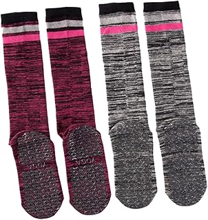 Toddmomy 2 Pares De Meias Anti-Meias Femininas E Meias Femininas Meias De Ioga Para Meias Antiderrapantes Para Meias Antiderrapantes Para Idosos Meias De Panturrilha