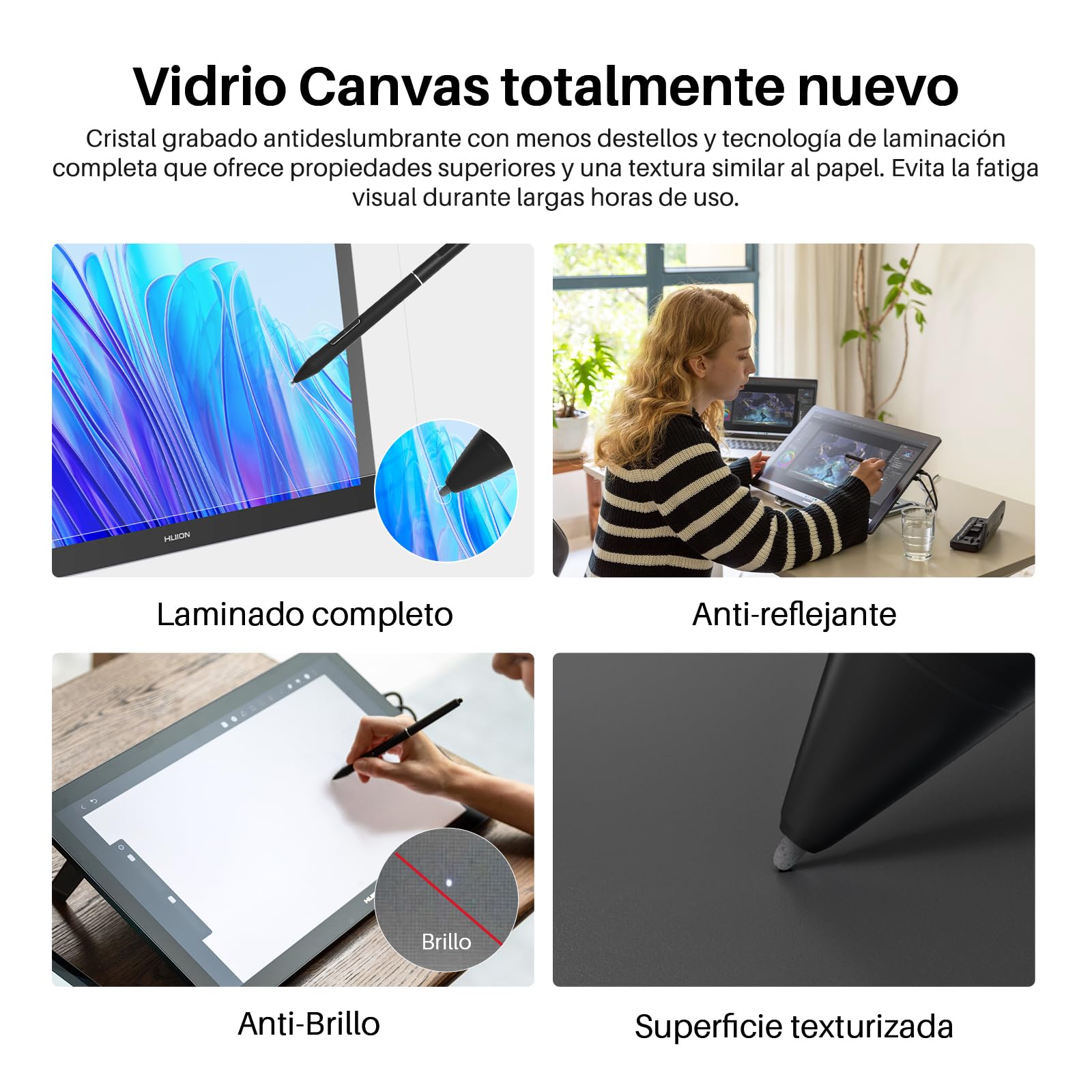 HUION Kamvas Pro 19 Tableta Gráfica con Pantalla, 4K UHD Táctil