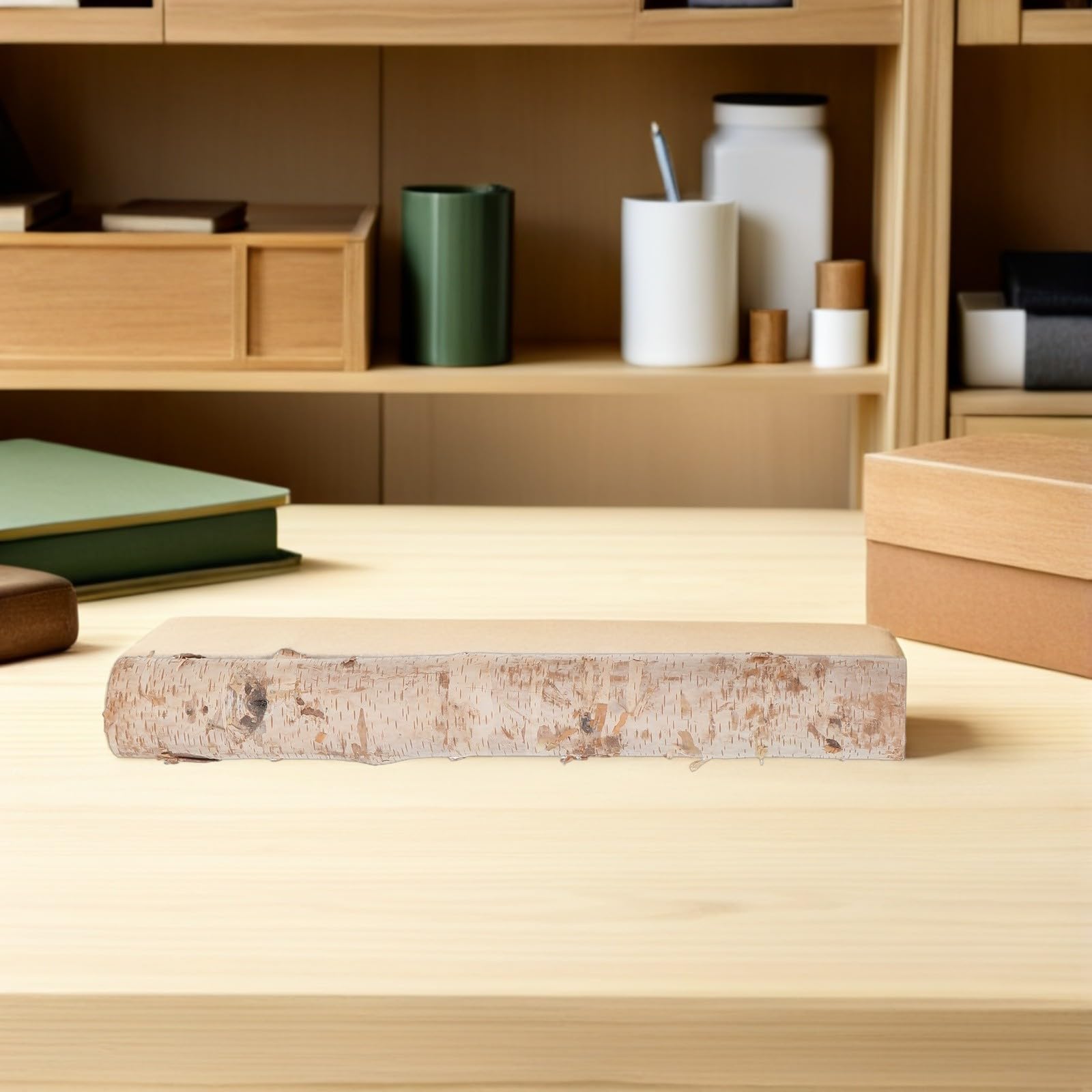 Housoutil Tronchetti Legno di Betulla Naturale 2 Pezzi Decorativi e Affidabili per Artigianato e Decorazioni per Soggiorno ed Eventi a Tema
