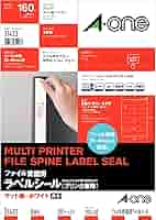 Amazon | エーワン ラベルシール ファイル背面用ラベル 8面 20