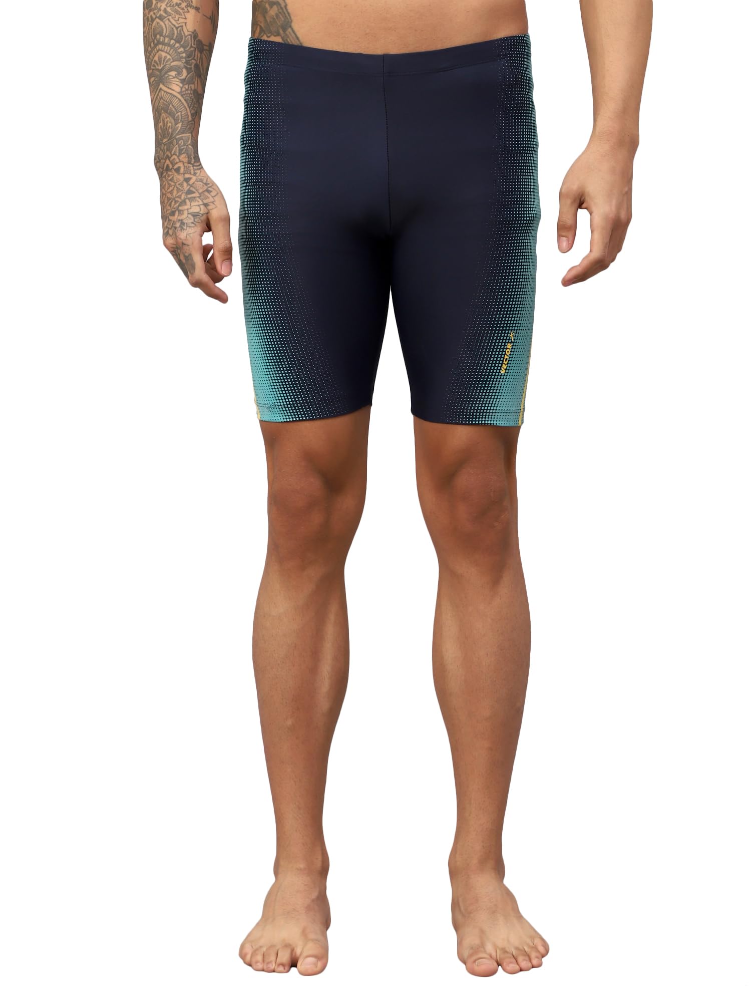 Vector XVector X OMCS-341 Men Printed Compression Lycra Multi-Purpose Shorts (Training,Innerwear,Athletic,Swimming,Skating,Cycling,Fitness)