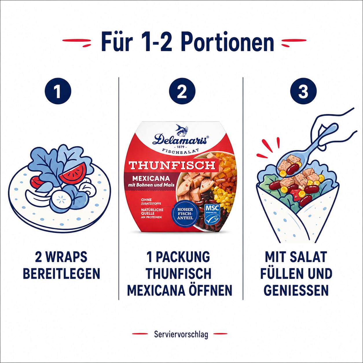 Thunfisch Mexicana mit Bohnen und Mais 10x170g