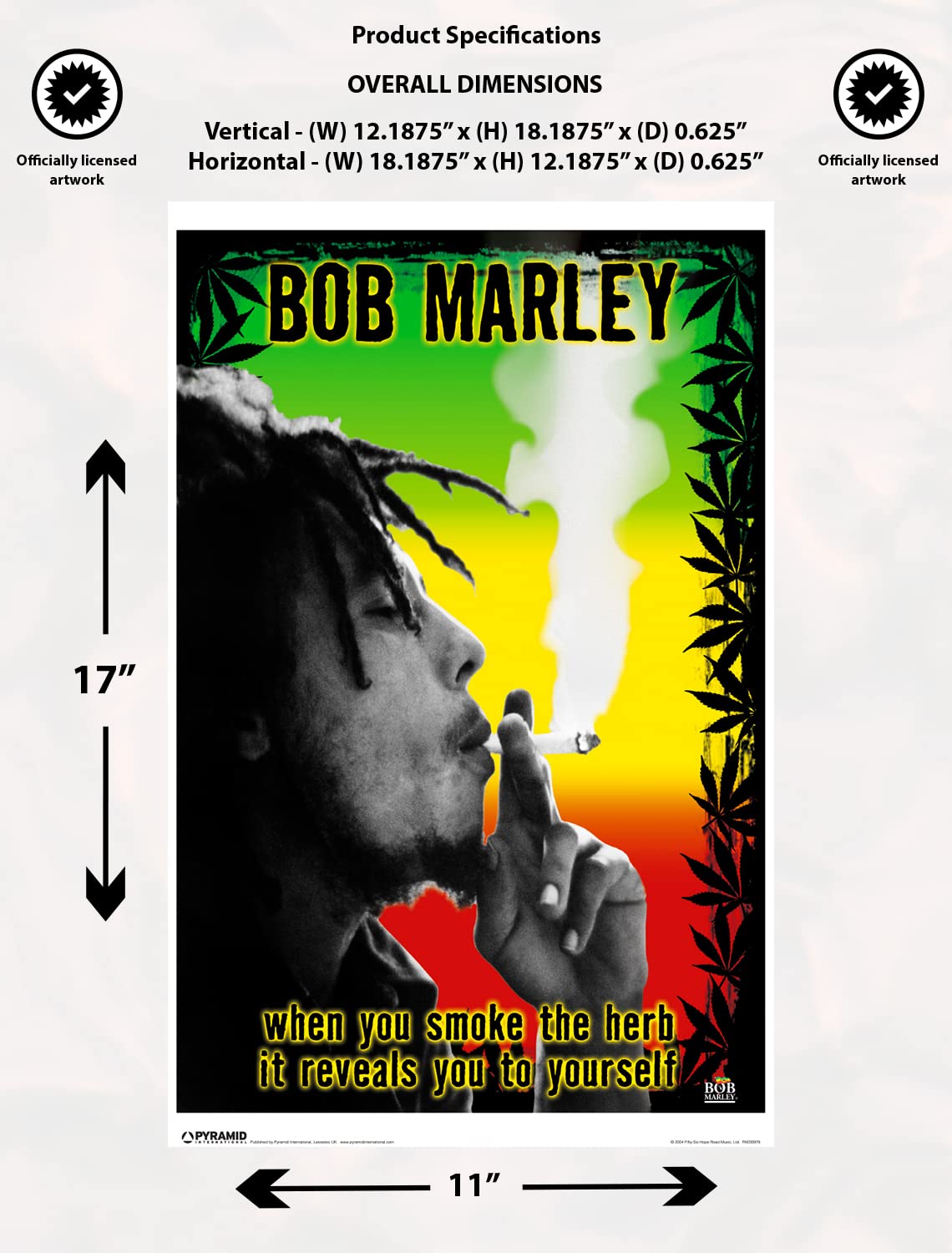Amazon.com: Pyramid America Bob Marley Poster - Bob Marley Herb