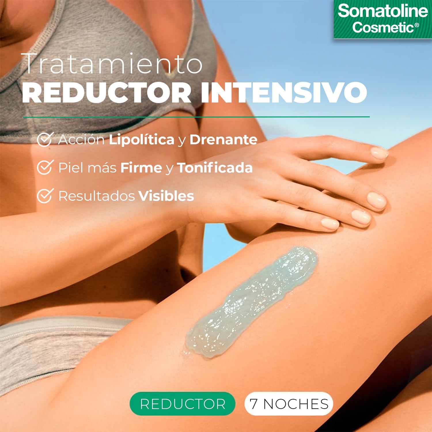 Somatoline Cosmetic Reductor 7 Noches Gel Fresco 400 ml | Tratamiento Reductor Corporal y Drenante | Ayuda a Reducir la Apariencia de Grasa Localizada y Celulitis | Abdomen, Cintura, Piernas y Muslos | Reductor 7 Noches