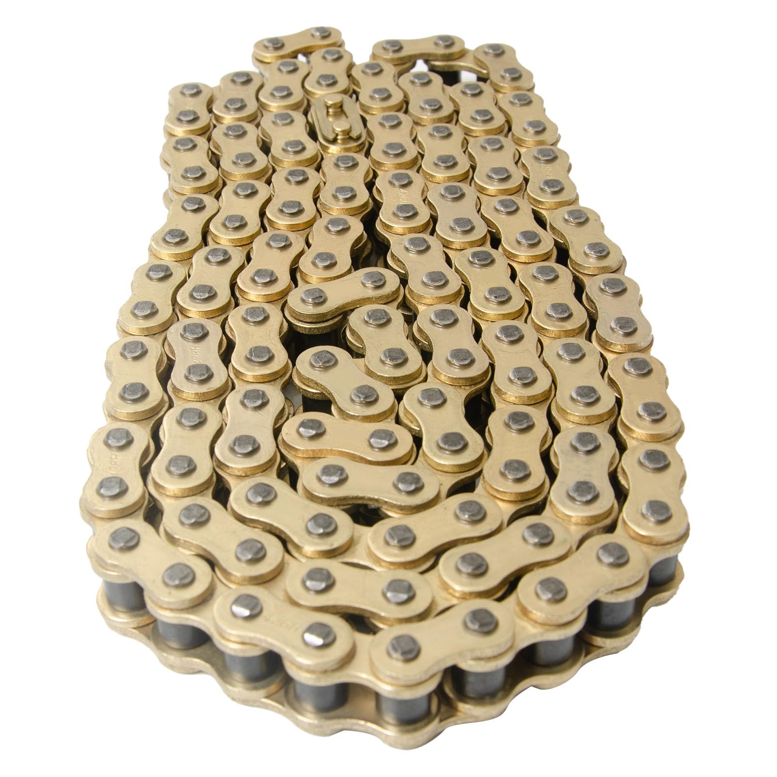 Catena di trasmissione dorata con O-Ring 525-120 di ricambio per moto ATV passo 525 120 maglie